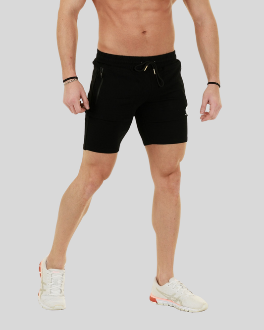 Tapered Shorts Black