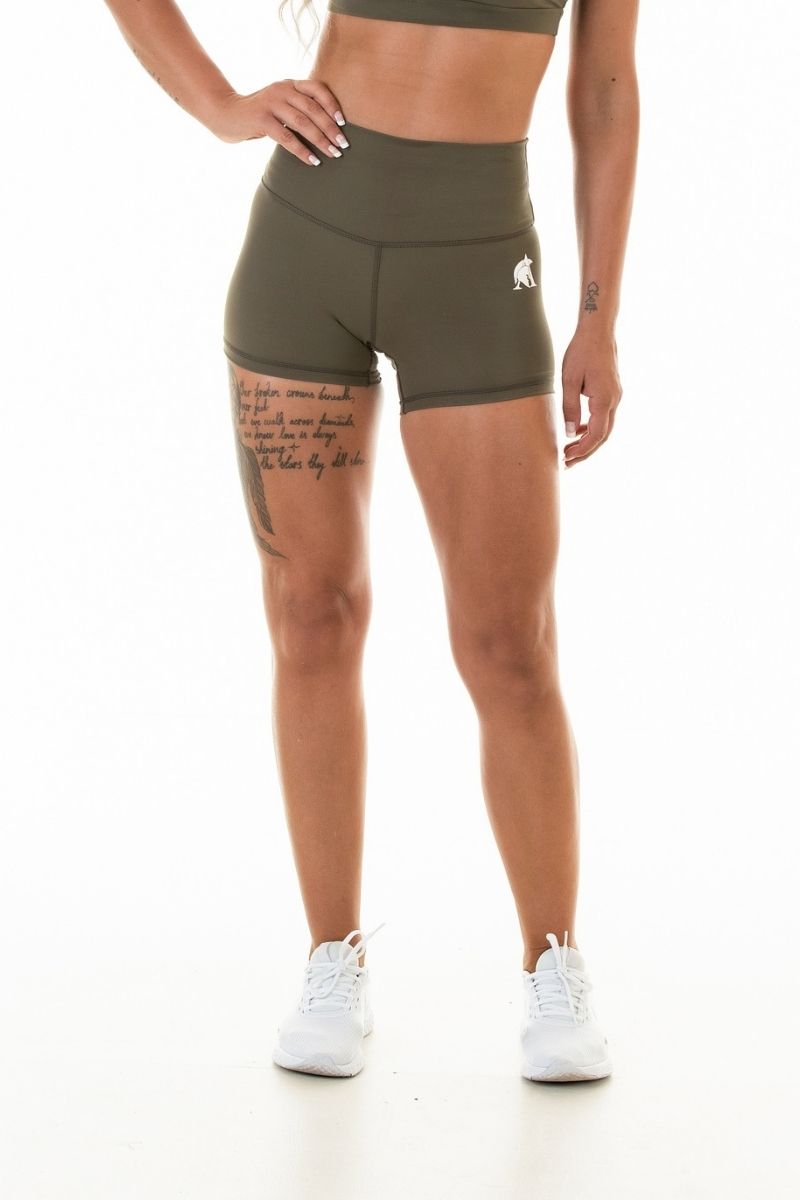 Luxe Booty Shorts Khaki