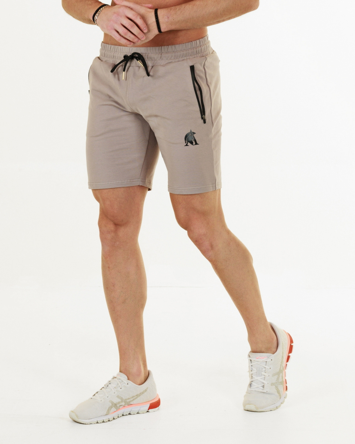 Tapered Shorts Grey